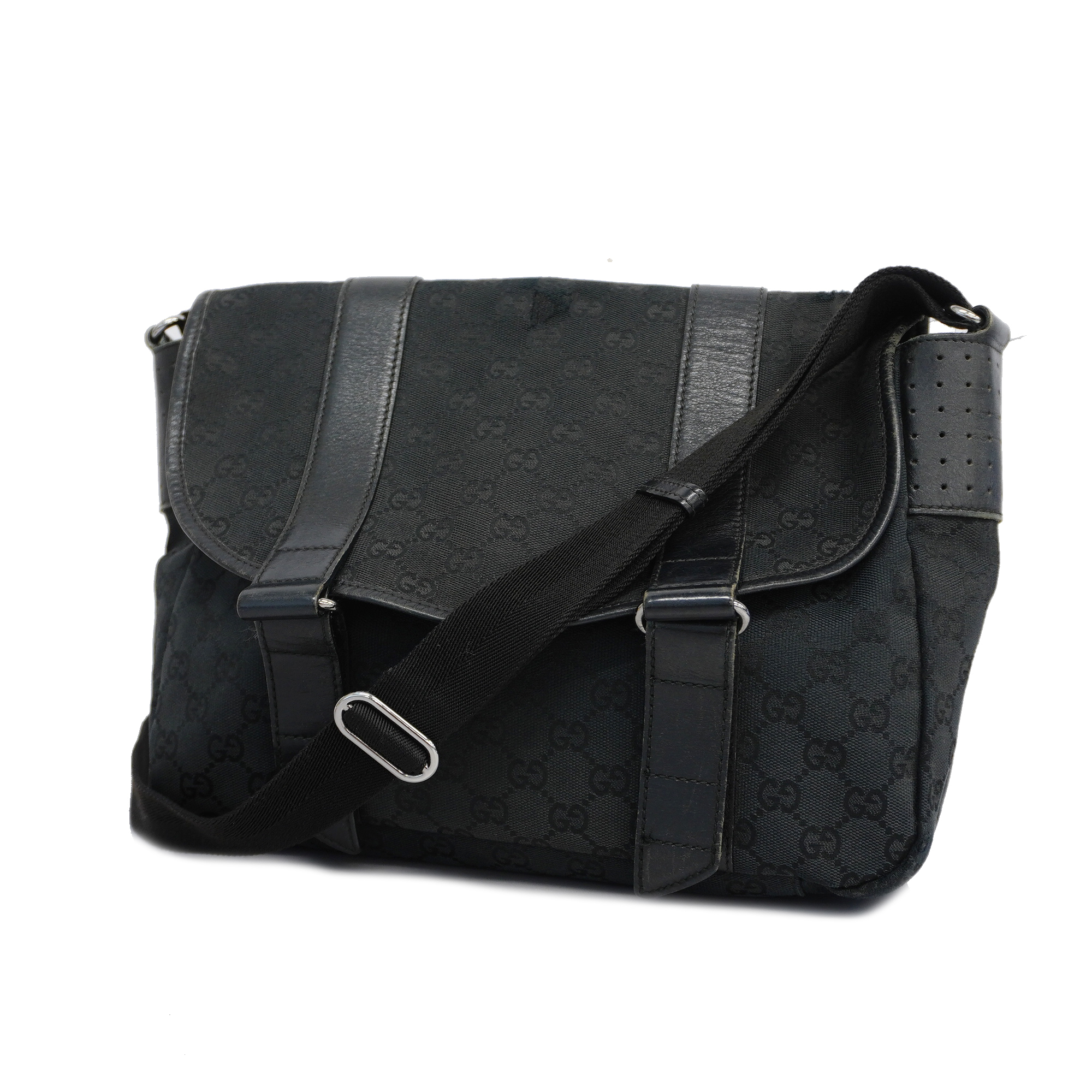 Gucciauth Gg Canvas Shoulder Bag 145859 Women's Gg Canvas Black